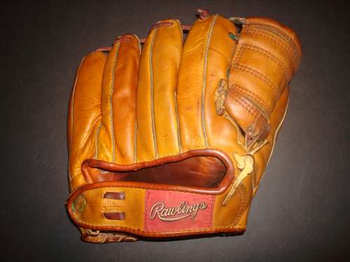 Mickey Mantle Rawlings MM4 Back